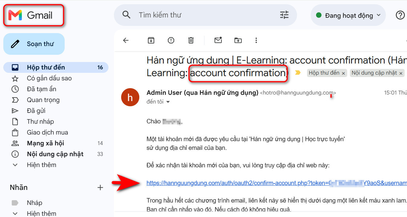 xác thực email gmail